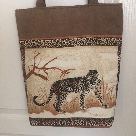 Cape Town Africa Handcrafted Shoulder Bag Animal Print - Picture 4 of 6